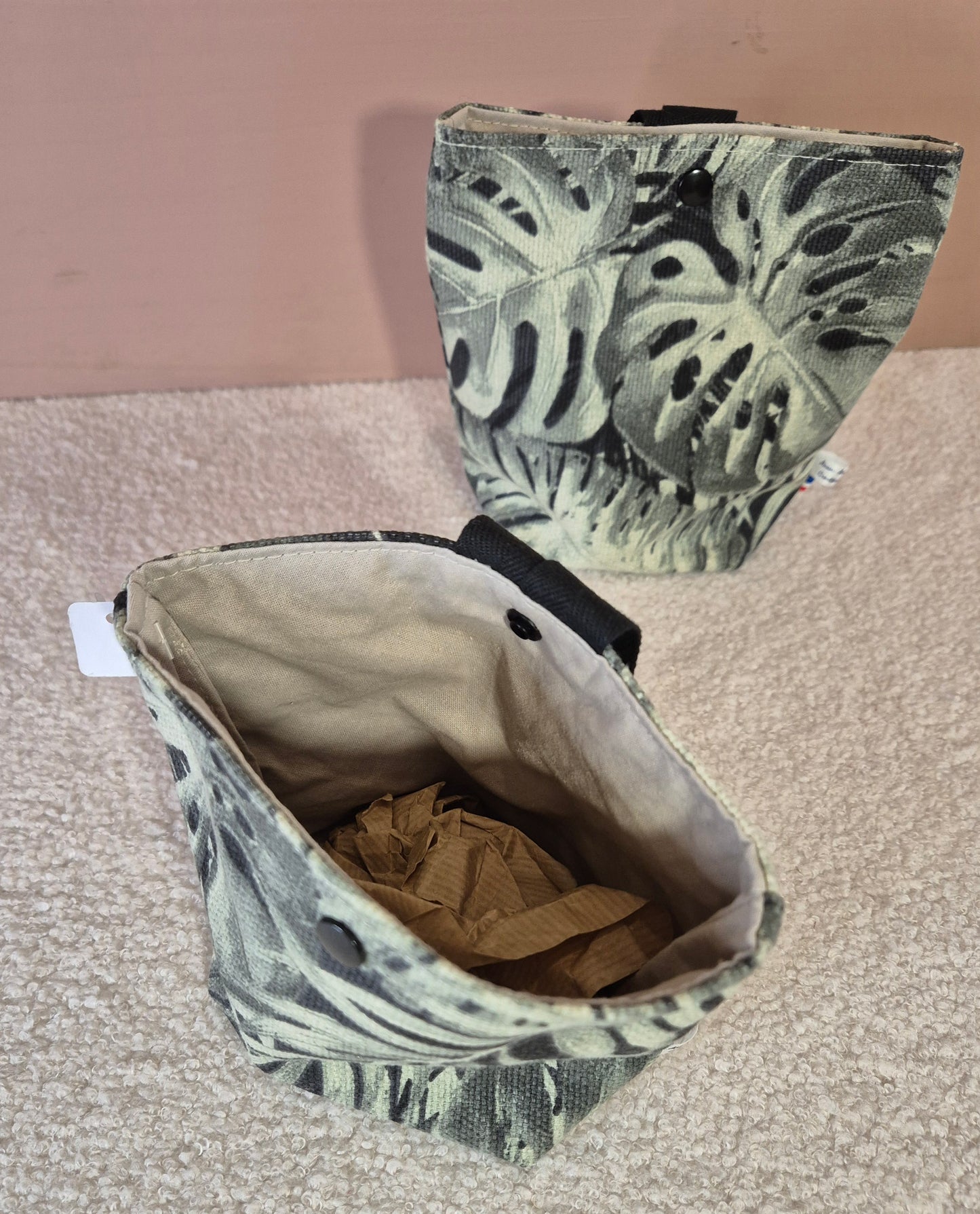 Assortiments de 2 Panières tissus feuillages