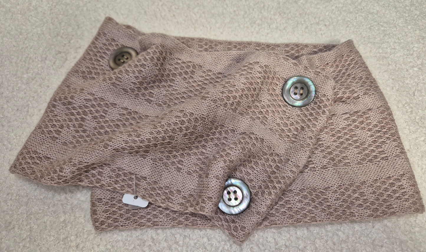 Tour de cou en lainage rose