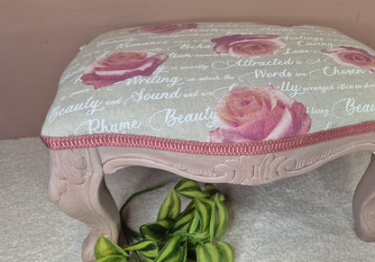 Repose pied style louis XV shabby