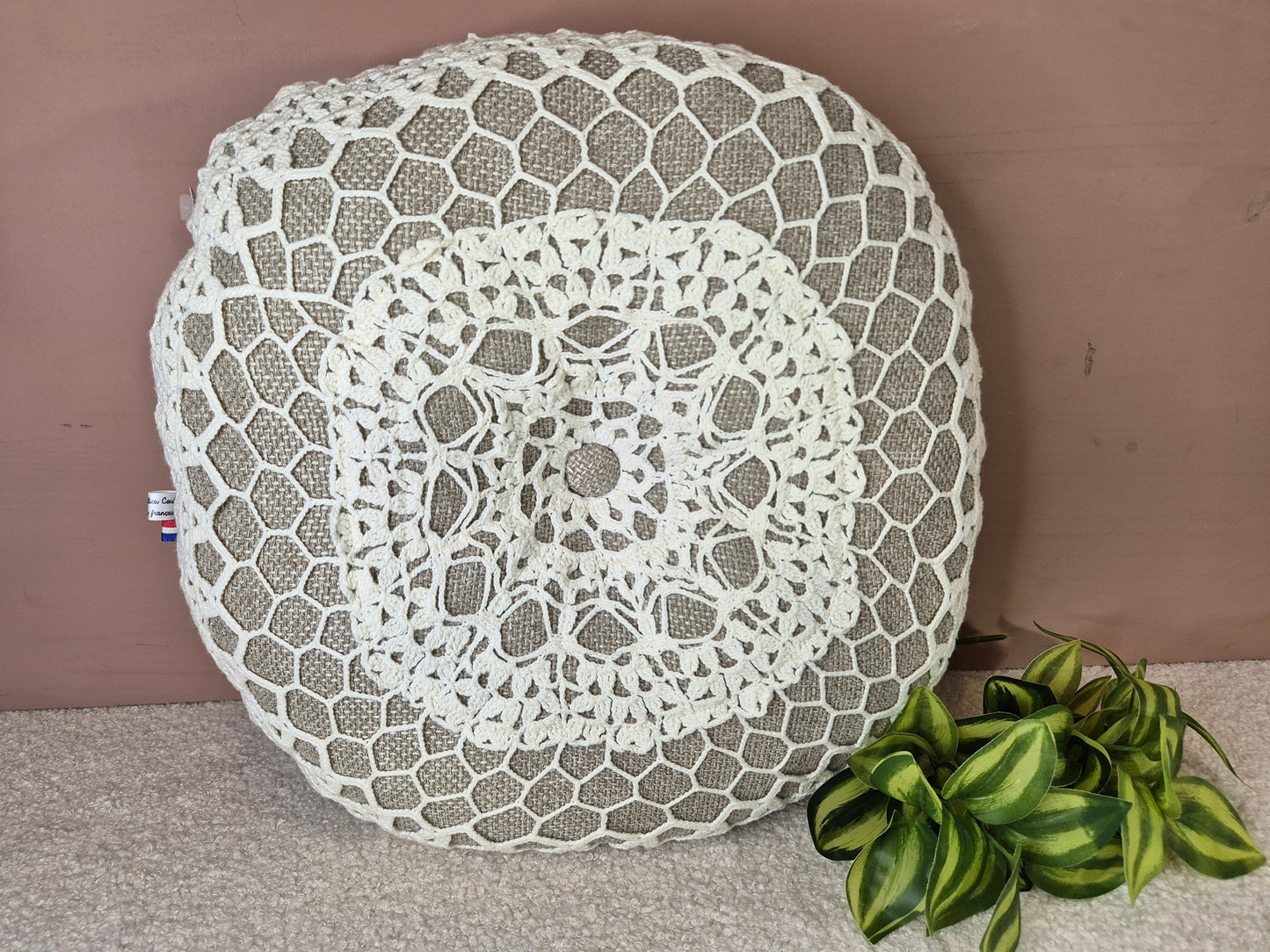 Coussin Napperon 55 cm arrondi