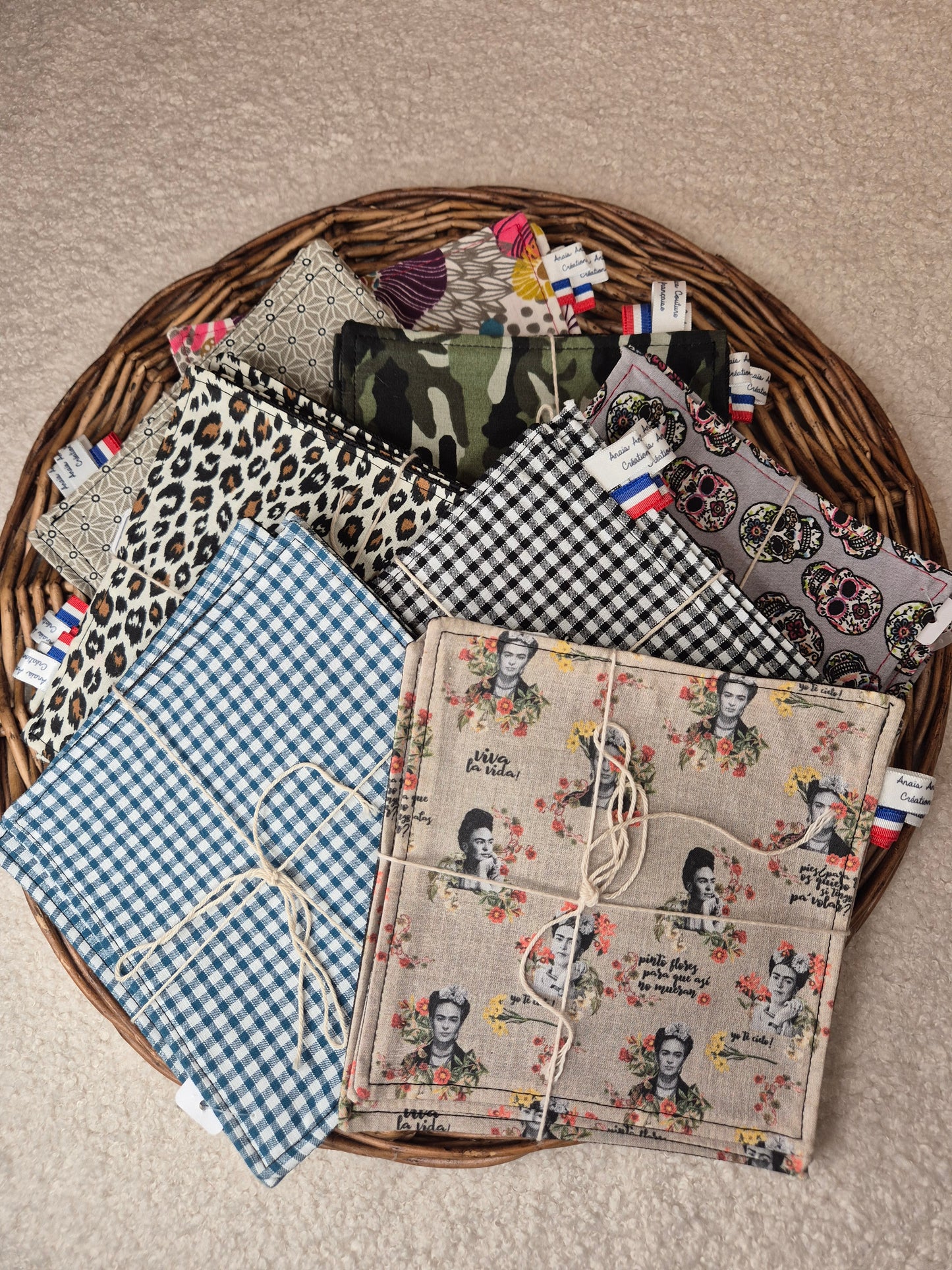 Dessous de tasses et bols x4