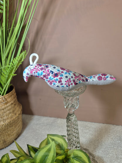 Oiseau perruche en tissu