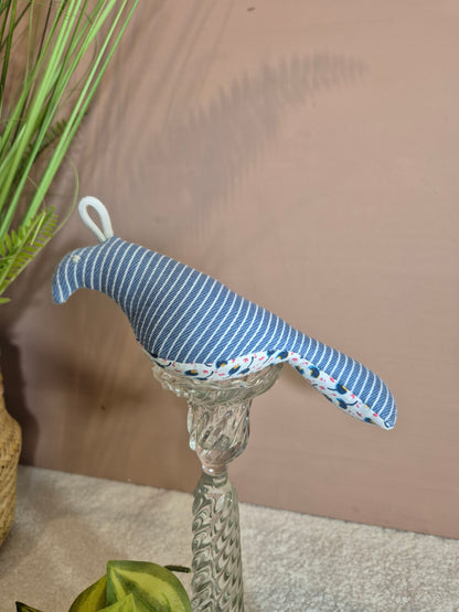 Oiseau perruche en tissu