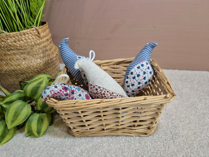 Oiseau perruche en tissu