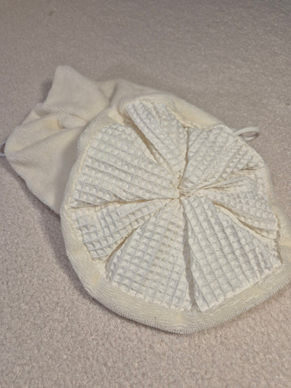 Fleur de bain bi-matiere