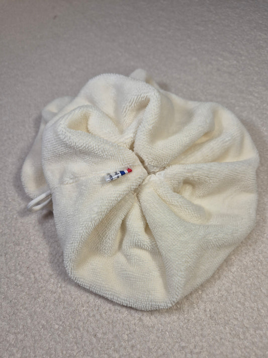 Fleur de bain bi-matiere