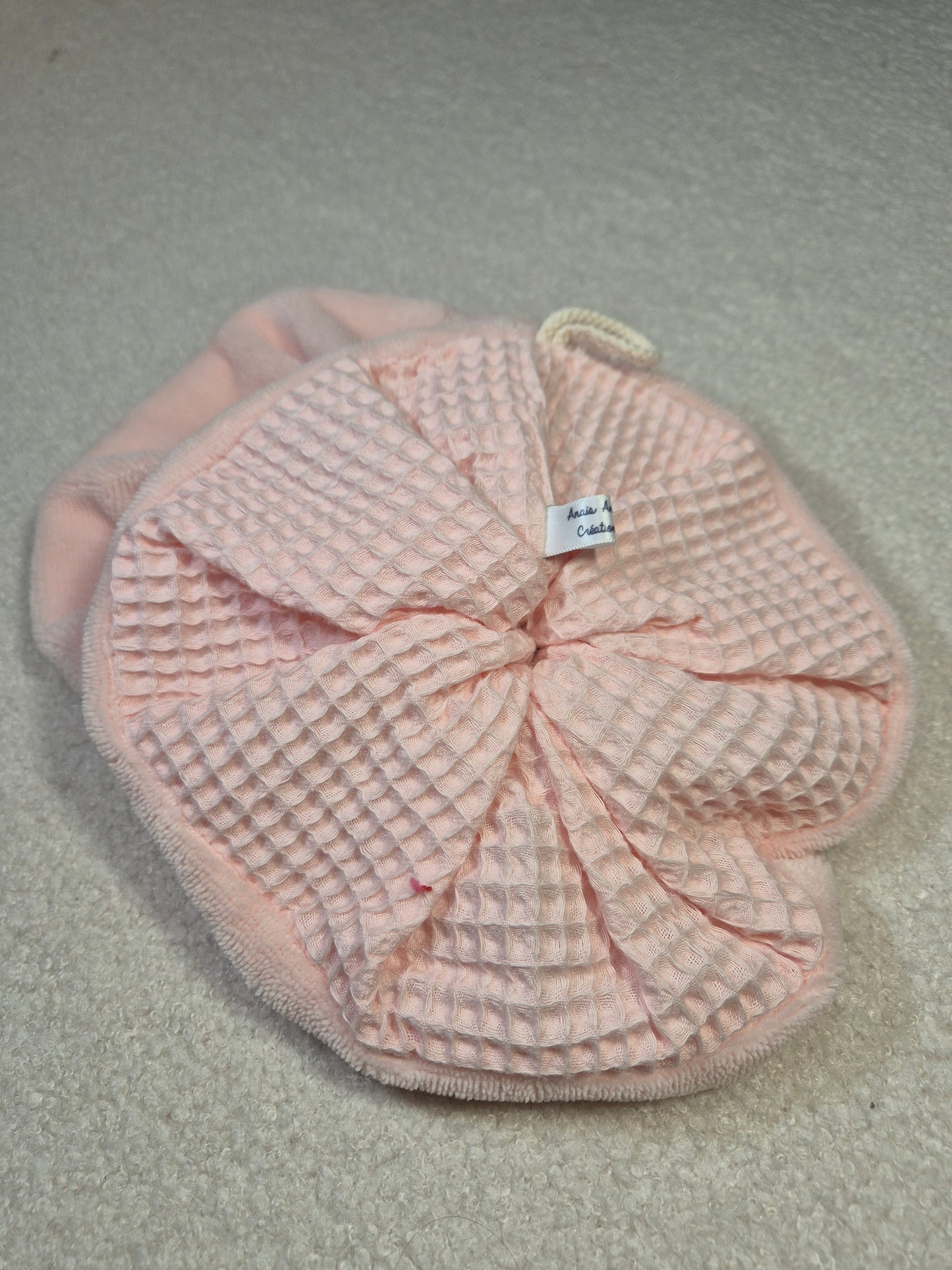 Fleur de bain bi-matiere