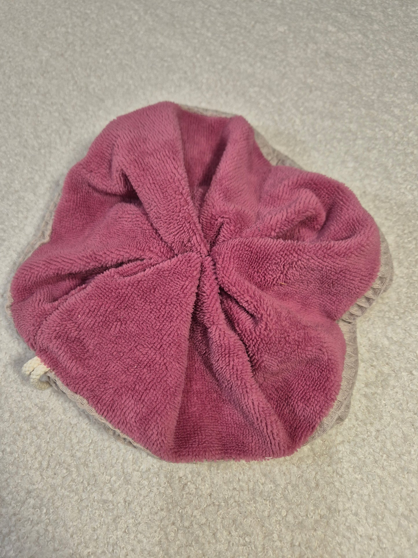 Fleur de bain bi-matiere