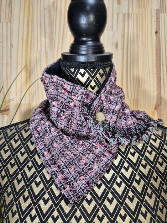 Tour de cou snood en tweed