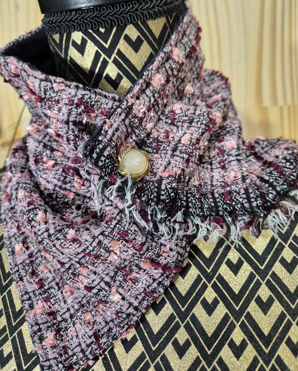 Tour de cou snood en tweed