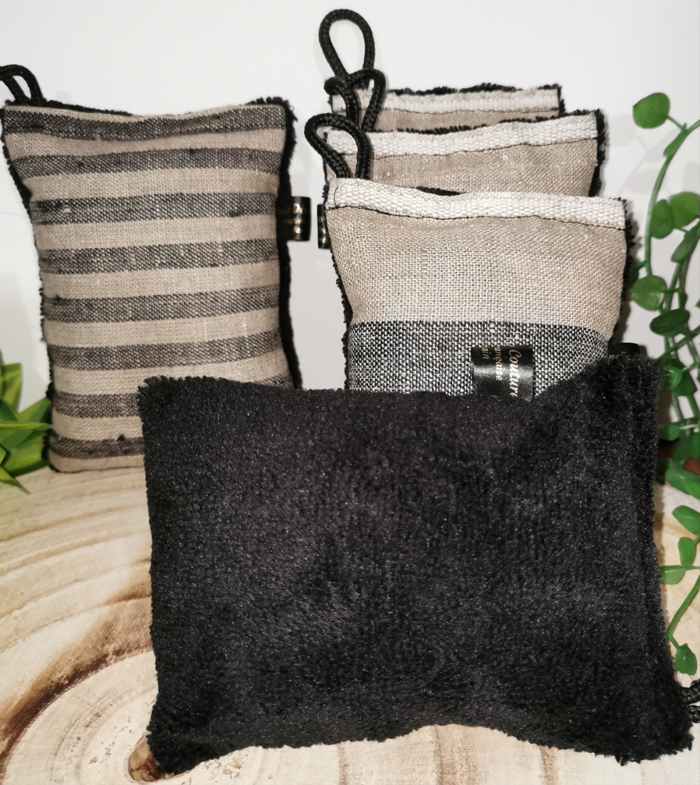 Éponges en lin et bambous