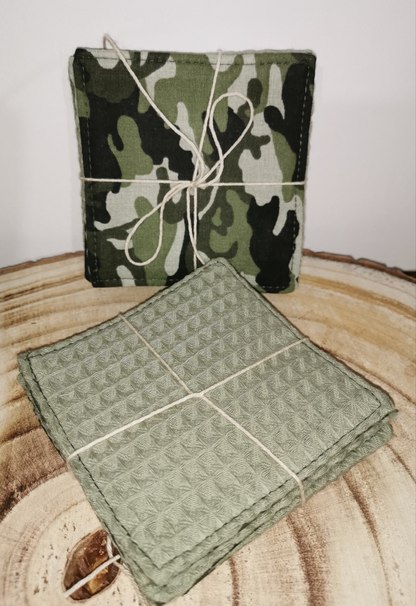 Lingette nid d’abeille x6 gommage doux