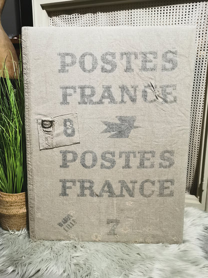 Toile murale la poste vintage