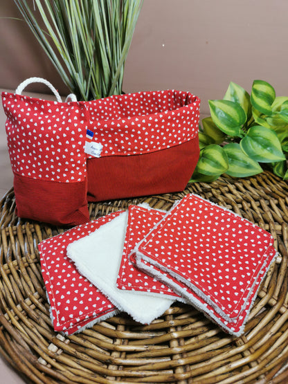 Coffret avec 7 lingettes et sachet de lavande