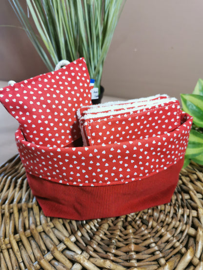 Coffret avec 7 lingettes et sachet de lavande