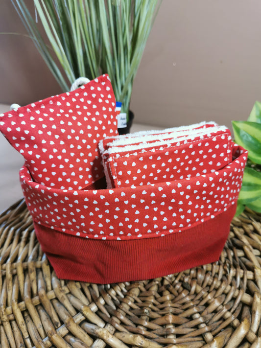 Coffret avec 7 lingettes et sachet de lavande